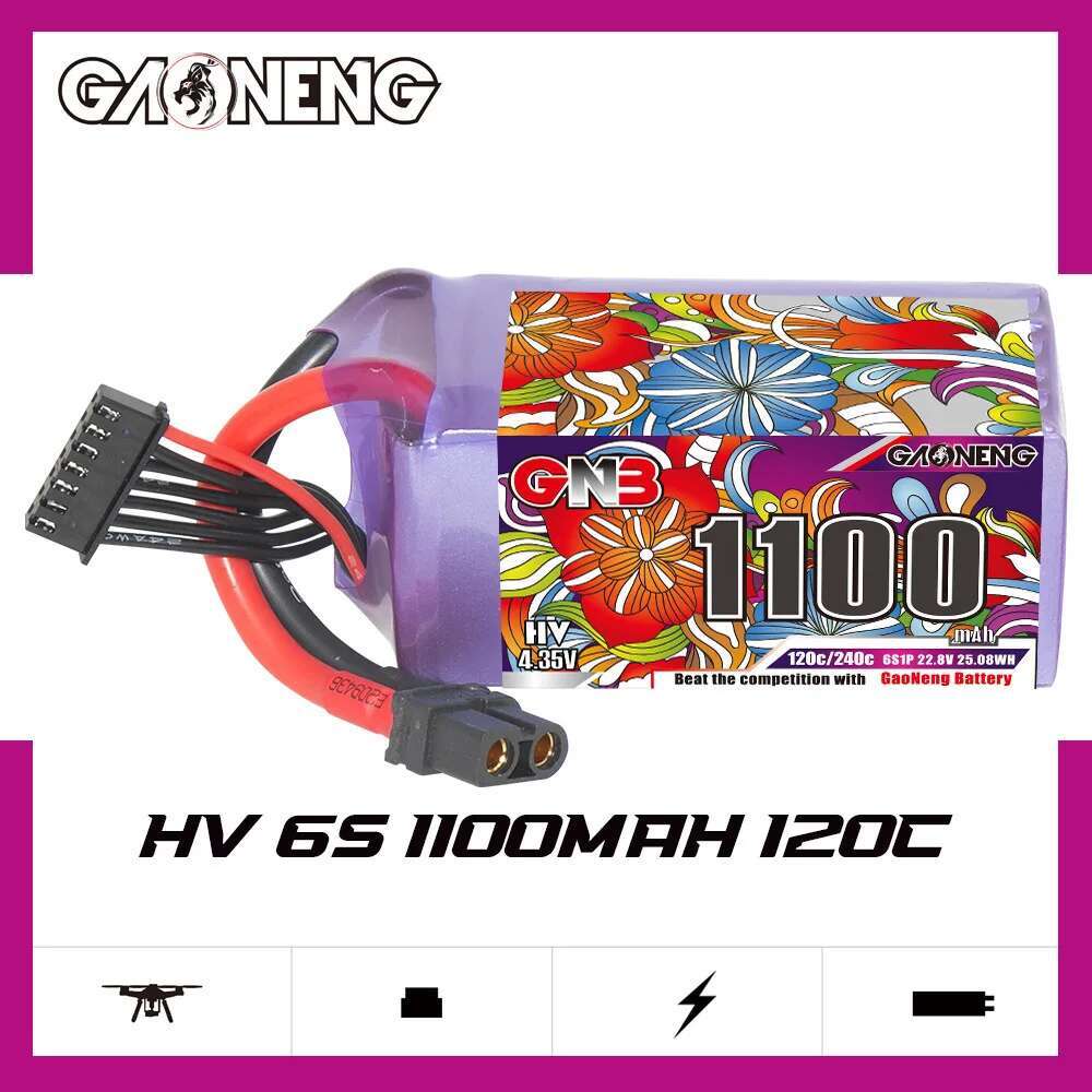 2Pcs GNB 6S Lipo Battery 22.8V - огляд і ціна Drone Rcs