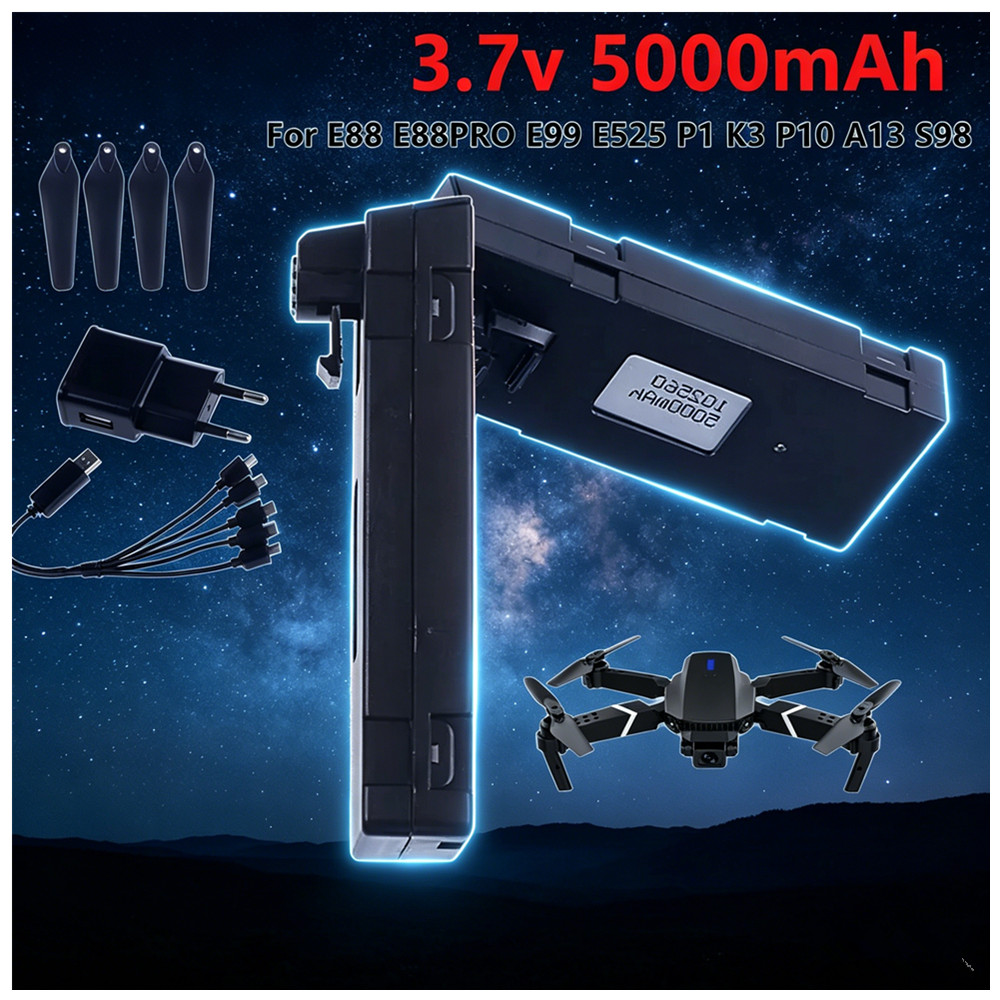 3.7V 5000mAh Rechargeable Li-i - огляд і ціна Drone Rc E99 K3