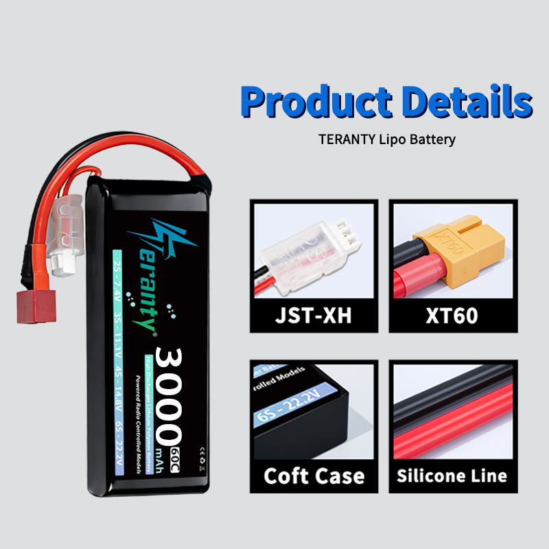 TERANTY 2S 3000mAh Lipo Batter - огляд і ціна Drone Rcs