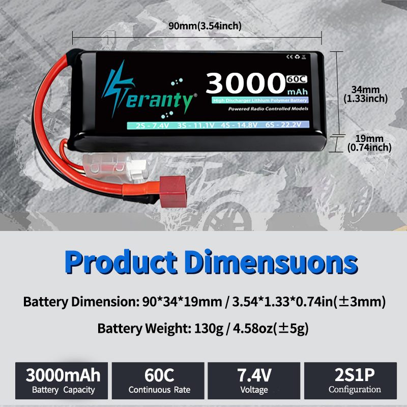TERANTY 2S 3000mAh Lipo Batter - огляд і ціна Drone Rcs