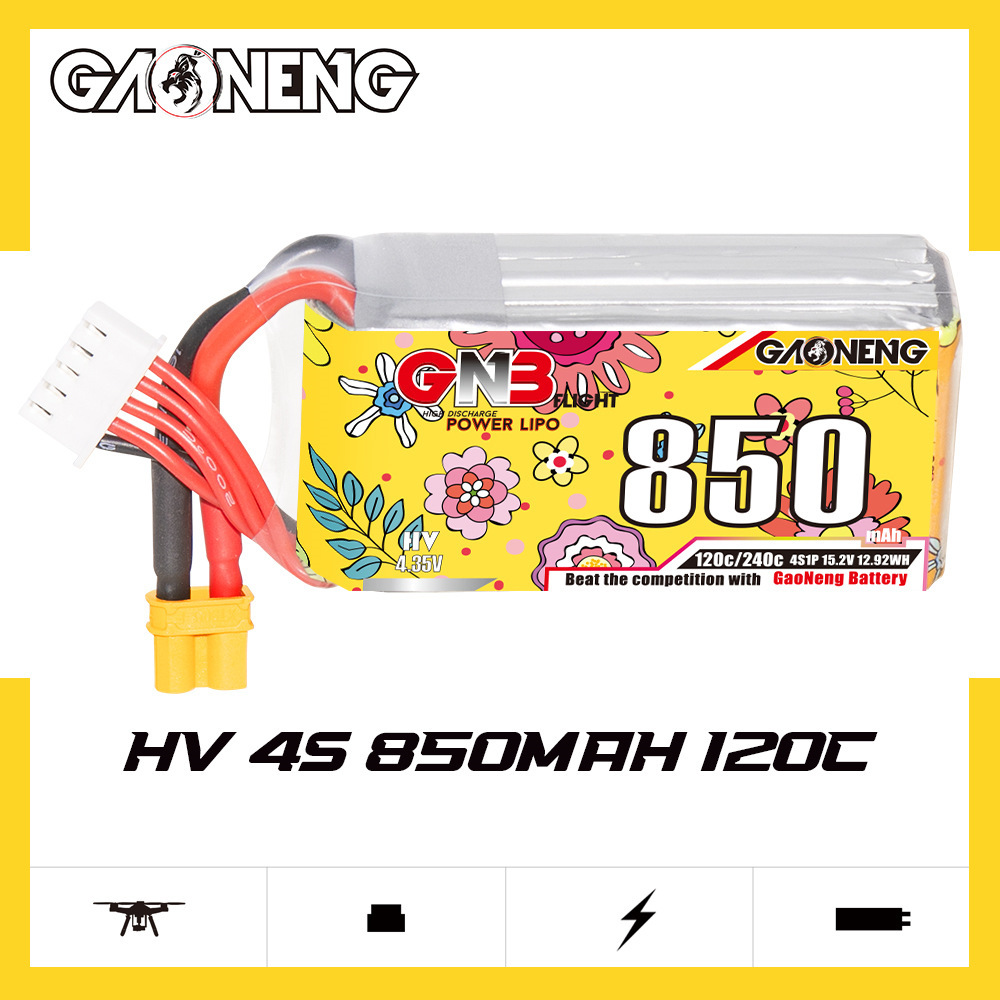 Upgraded GNB 4S 15.2V 850mAh L - огляд і ціна Drone Rc Race