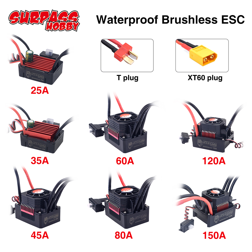 SURPASSHOBBY ESC 150A 80A 120A - огляд і ціна Drone Motor Rc Car
