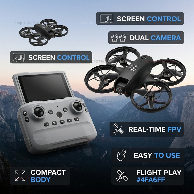 2026 NEW M5 Airplane Aerial Ph - огляд і ціна Drone Pro Rc Ufo