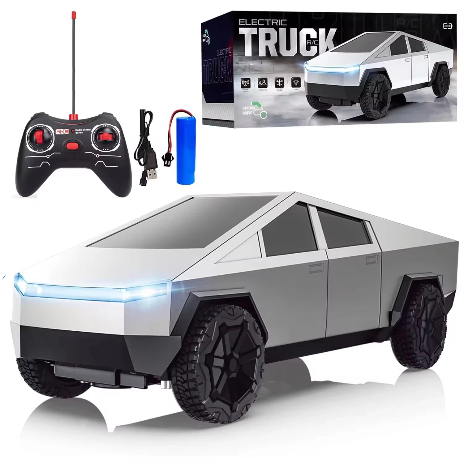 1:24 RC Cybertruck Pickup 4WD  - огляд і ціна Drone Or Rc Car