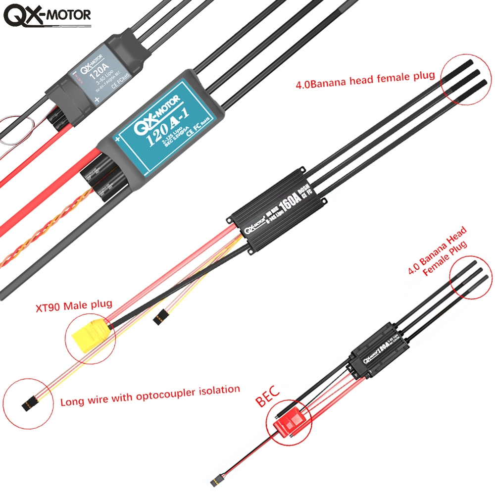 20A-120A Brushless ESC Speed C - огляд і ціна Drone Rcs