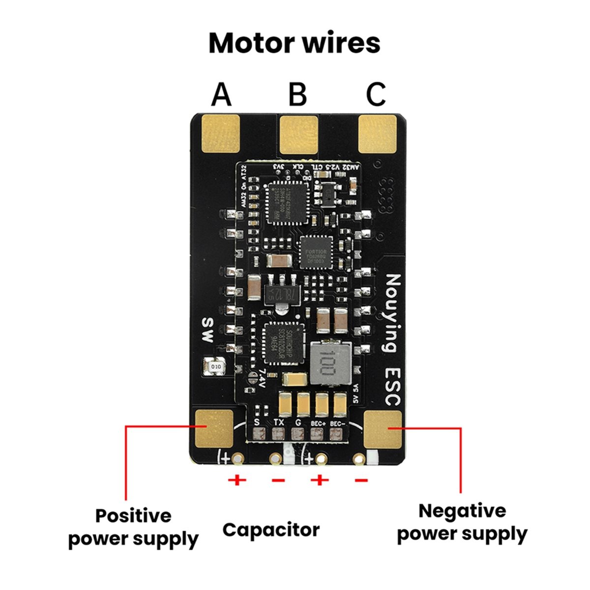 Y1320A*☀▃3-8S AM32 ESC Brushle - огляд і ціна Drone Motor Rc Car