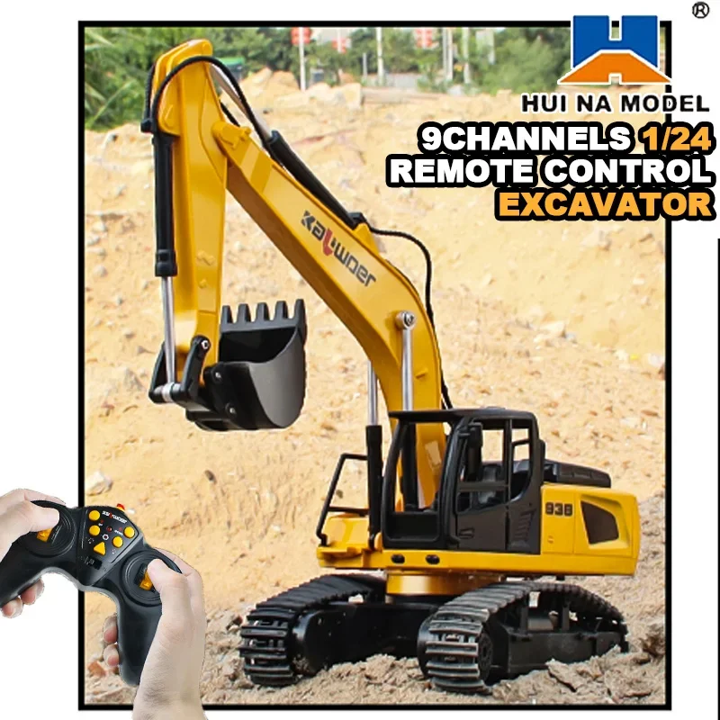 Huina Rc Excavator 1/24 9Ch Re - огляд і ціна Drone Or Rc Car