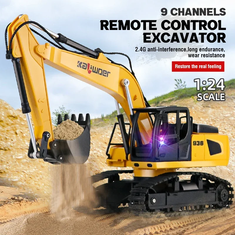 Huina Rc Excavator 1/24 9Ch Re - огляд і ціна Drone Or Rc Car