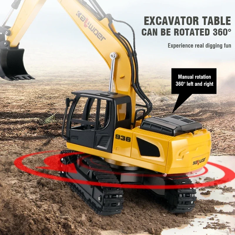 Huina Rc Excavator 1/24 9Ch Re - огляд і ціна Drone Or Rc Car