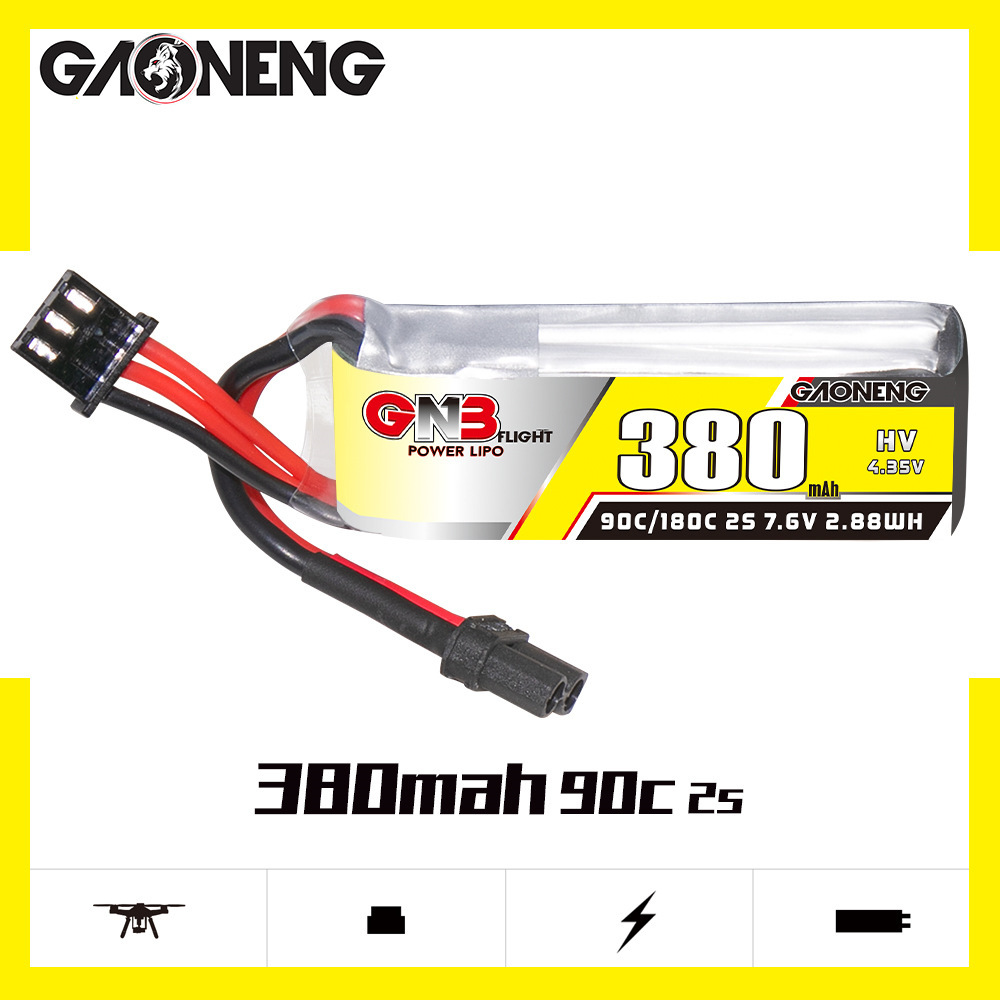 GNB 2S 7.6V 380mAh 90C/180C Li - огляд і ціна Drone Rc Race