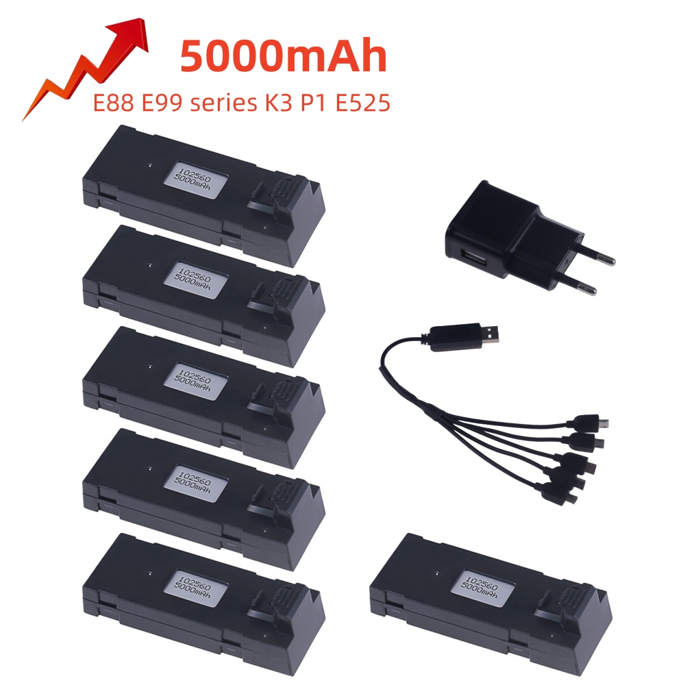 3.7V 5000Mah RC Drone Battery  - огляд і ціна Drone Rc E99 K3