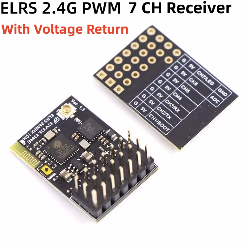 ELRS 2.4G PWM 7CH 6CH CRSF Rec - огляд і ціна Drone Rcs