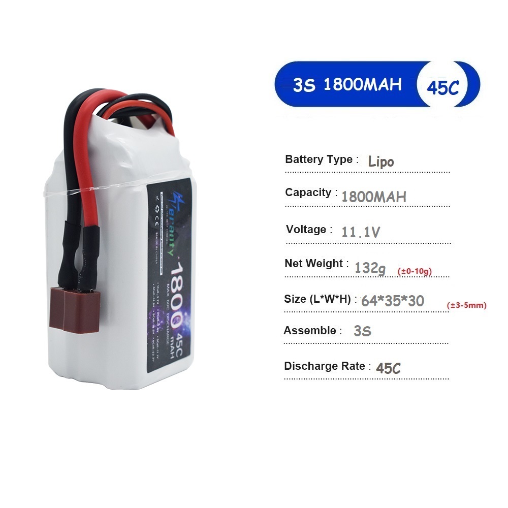 11.1V LiPo Battery 3S 1500mah  - огляд і ціна Drone Rc Race