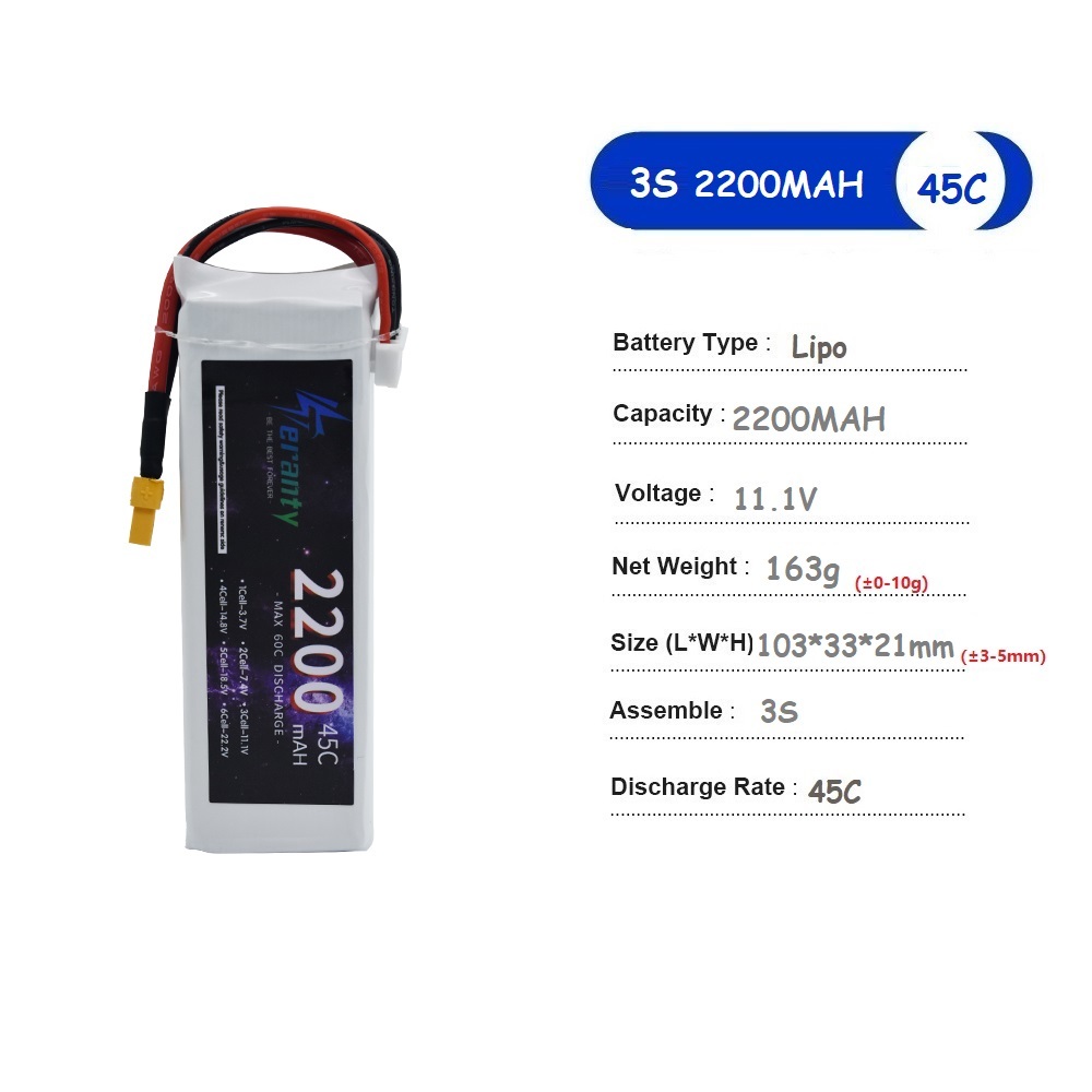 11.1V LiPo Battery 3S 1500mah  - огляд і ціна Drone Rc Race